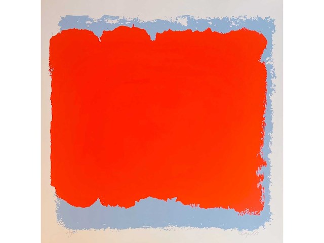 Bram bogart - grote kleurenzeefdruk - ingelijst - afbeelding 2 van  6