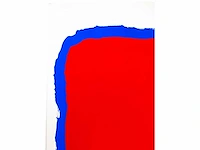 Bram bogart - rood in blauw - litho - afbeelding 5 van  8