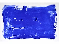 Bram bogart (1921-2012) - blauw - zeefdruk