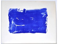 Bram bogart (1921-2012) - blauw - zeefdruk - afbeelding 2 van  6