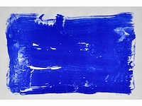 Bram bogart (1921-2012) - blauw - zeefdruk