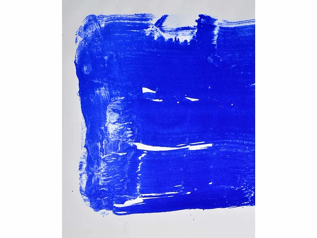 Bram bogart (1921-2012) - blauw - zeefdruk - afbeelding 6 van  6