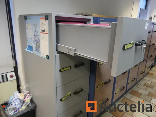 Brandkast met 4 lades voor hangende archiefkast fichet-bauche - afbeelding 2 van  5