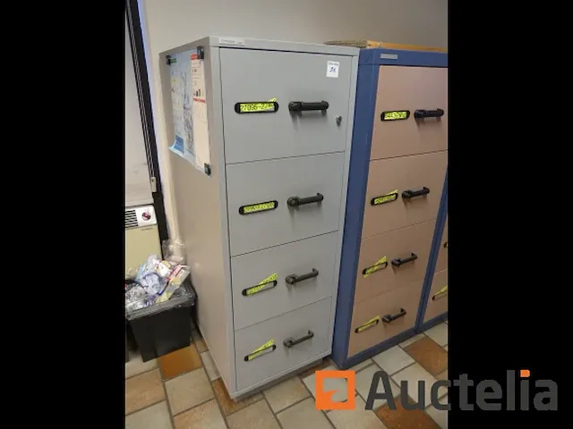 Brandkast met 4 lades voor hangende archiefkast fichet-bauche - afbeelding 4 van  5