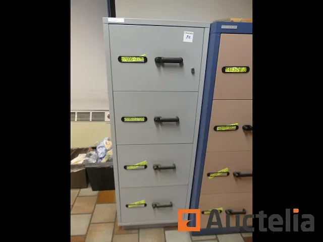 Brandkast met 4 lades voor hangende archiefkast fichet-bauche - afbeelding 5 van  5