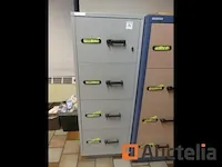 Brandkast met 4 lades voor hangende archiefkast fichet-bauche - afbeelding 5 van  5