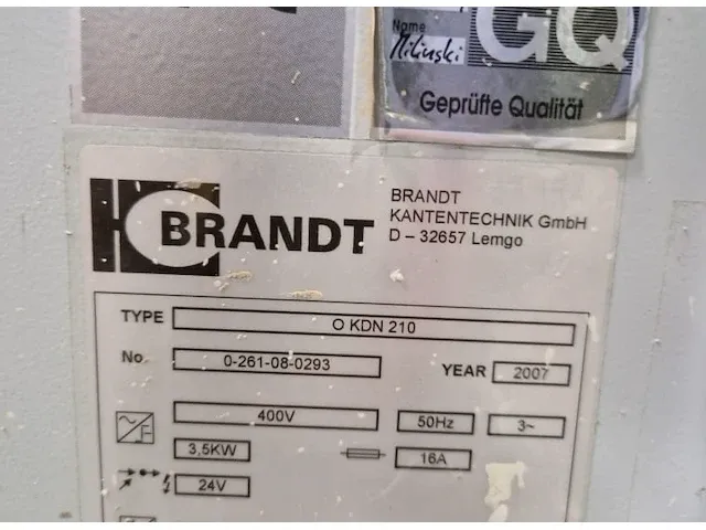 Brandt kdn210 kantenaanlijmer - afbeelding 2 van  9