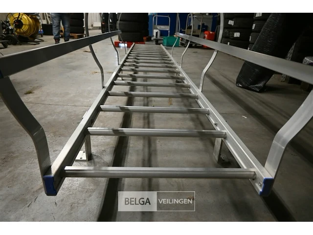 Brandtrap, aluminium 18 treden - afbeelding 4 van  8