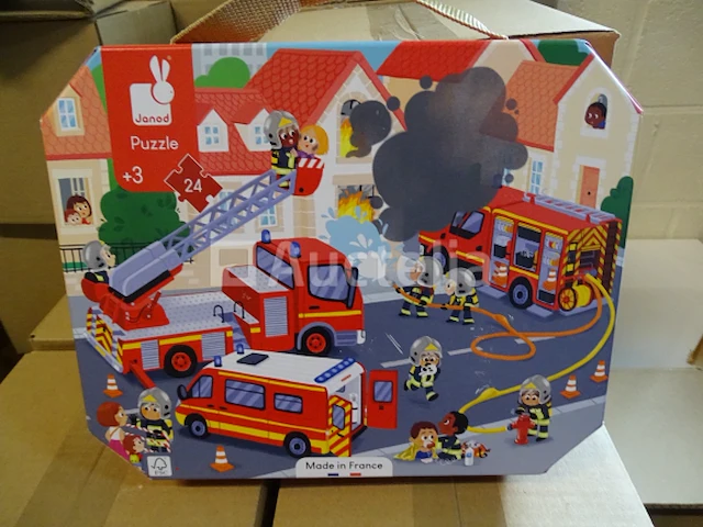Brandweer puzzel - 24 stukjes - 3 jaar oud janod - afbeelding 1 van  2