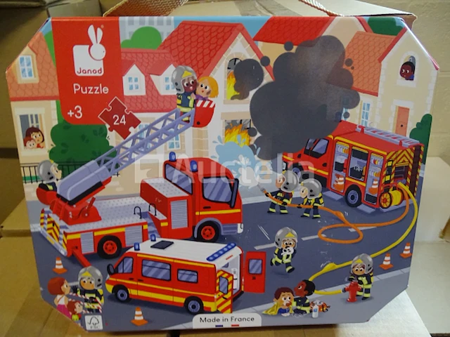 Brandweer puzzel - 24 stukjes - 3 jaar oud janod - afbeelding 2 van  2