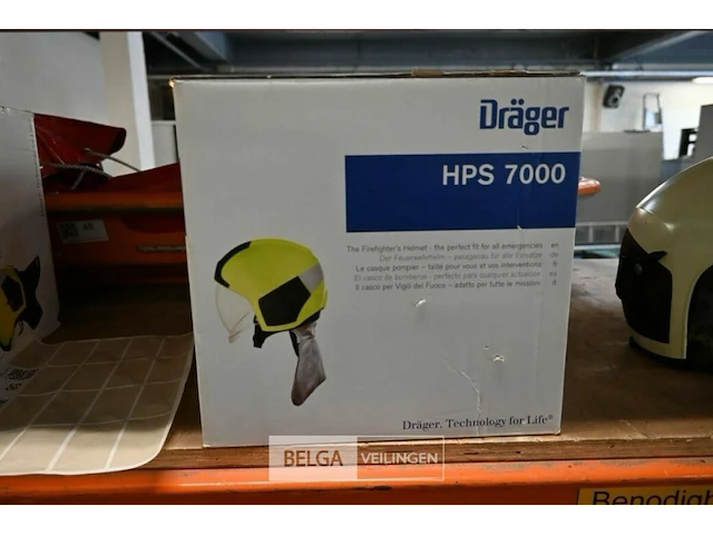 Brandweerhelm - merk: dräger - afbeelding 1 van  2