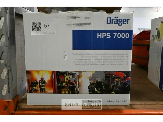 Brandweerhelm - merk : dräger - afbeelding 1 van  1