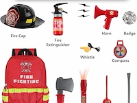 Brandweermankostuum (9-10jaar) - afbeelding 4 van  4