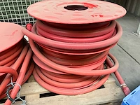 Brandweermateriaal 5x haspel met slang 1” 30meter en kraanwerk - afbeelding 5 van  14