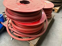 Brandweermateriaal 5x haspel met slang 1” 30meter en kraanwerk - afbeelding 6 van  14