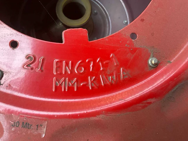 Brandweermateriaal 5x haspel met slang 1” 30meter en kraanwerk - afbeelding 13 van  14