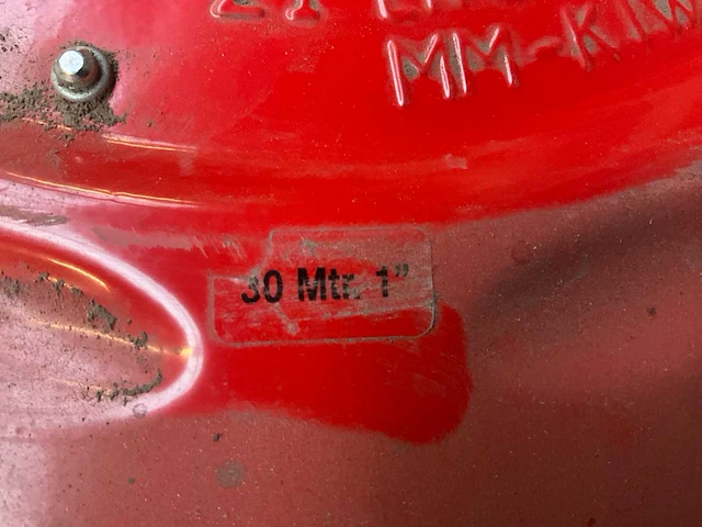 Brandweermateriaal 5x haspel met slang 1” 30meter en kraanwerk - afbeelding 14 van  14