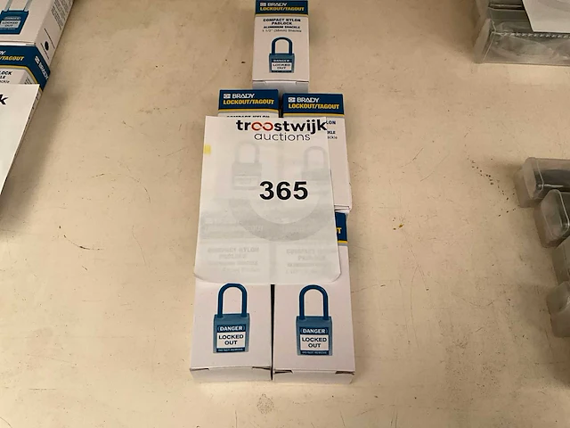 Brandy. hangslot met sleutel. (5x) - afbeelding 1 van  1