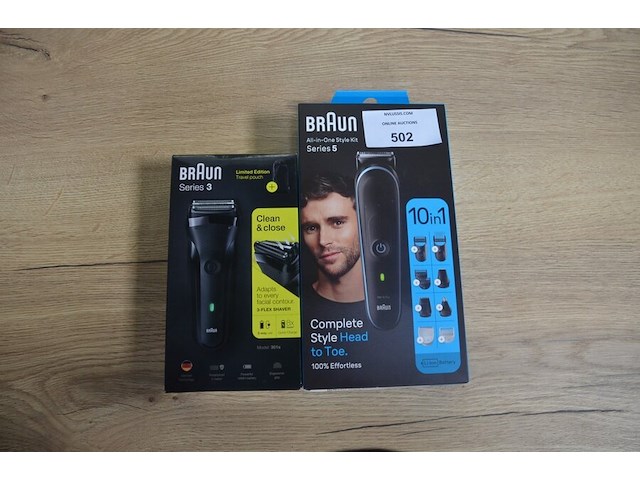 Braun all-in-one style kit series 5 mgk5445 en braun elektisch scheerapparaat series 3 301s (b435) - afbeelding 1 van  6