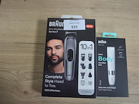 Braun all-in-one style kit series 7 mgk7420 en braun mini trimmer hello body bs1000 (b435) - afbeelding 1 van  6