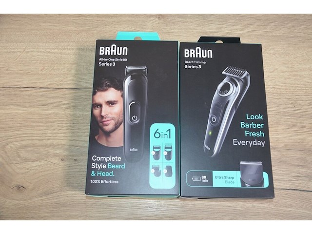 Braun beard trimmer series 3 bt3440 en braun all-in-one style kit series 3 mgk3420 (b435) - afbeelding 1 van  5