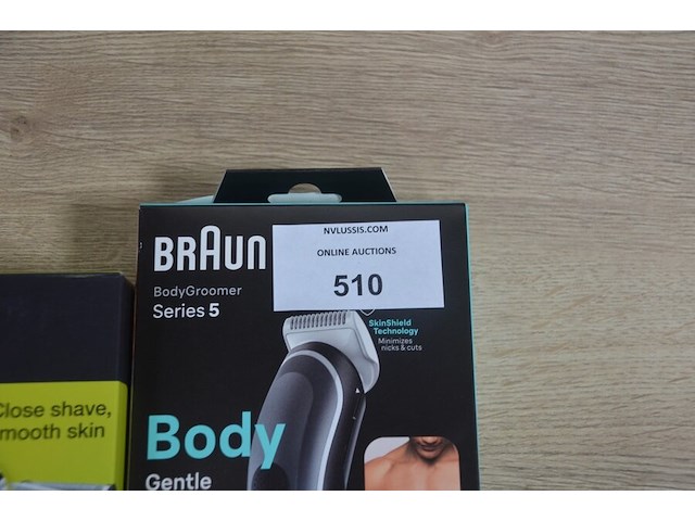 Braun body groomer series 5 bg5370 en braun elektrisch scheerapparaat seirs 3 pro skin 3000s (b435) - afbeelding 1 van  6