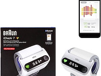Braun bpw4500 icheck 7 - bloeddrukmeter - wit - afbeelding 1 van  8