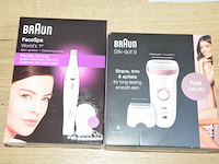 Braun face spa mini epilator + cleansing brush en braun silk epil 9 (b435) - afbeelding 1 van  6