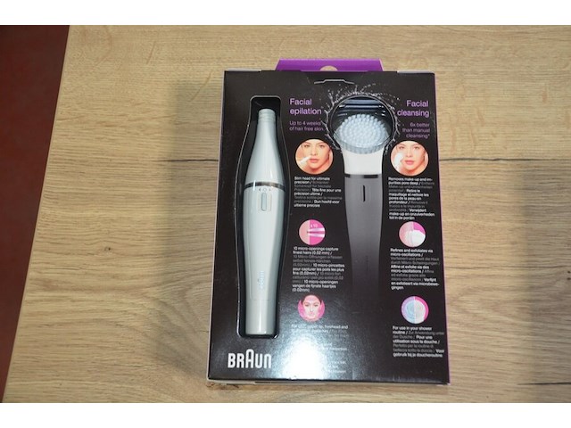 Braun face spa mini epilator + cleansing brush en braun silk epil 9 (b435) - afbeelding 4 van  6