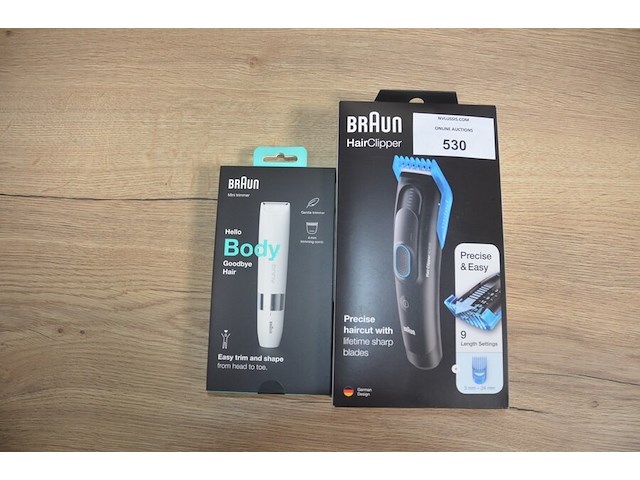 Braun hair clipper hc5010 en braun mini trimmer hello body bs1000 (b435) - afbeelding 1 van  6