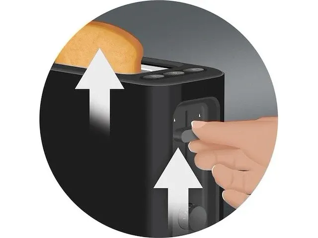 Braun ht3010bk purease broodrooster zwart - afbeelding 2 van  4