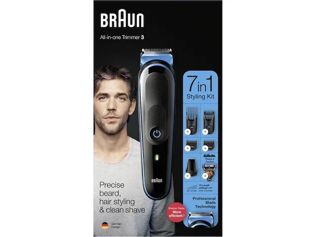 Braun mgk3245 7 in 1 trimmer baardtrimmer - afbeelding 2 van  4