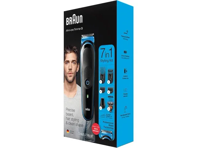 Braun mgk3245 7 in 1 trimmer baardtrimmer - afbeelding 3 van  4