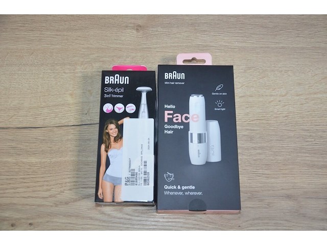 Braun mini hair remover hello face en silk epil 3in1 trimmer (b435) - afbeelding 1 van  6