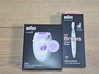 Braun mini precision trimmer hello brows en braun silk epil 3 easy (b435) - afbeelding 1 van  5