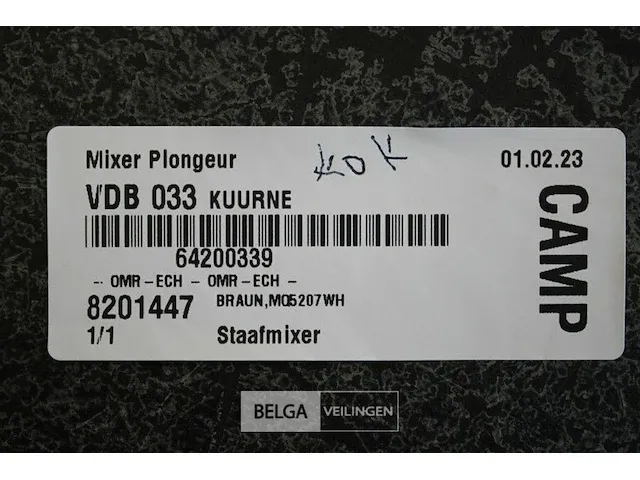 Braun mq5207wh staafmixer - afbeelding 2 van  2