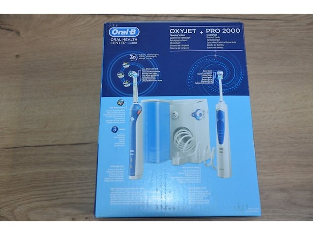 Braun oral b health center oxyjet cleaning system + elektrische tandenborstel pro 2000 (b435) - afbeelding 5 van  5