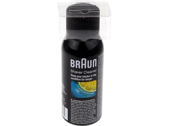 Braun reinigingsspray voor scheerapparaten - afbeelding 1 van  2