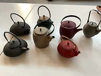 Bredemeijer diverse gietijzeren thee potten (7x) - afbeelding 1 van  9