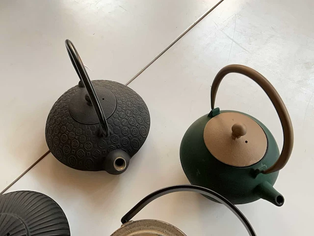 Bredemeijer diverse gietijzeren thee potten (7x) - afbeelding 5 van  9