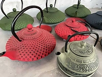 Bredemeijer diverse gietijzeren theepotten (7x) - afbeelding 3 van  7