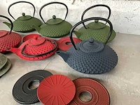 Bredemeijer diverse gietijzeren theepotten (7x) - afbeelding 5 van  7