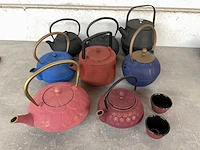 Bredemeijer diverse gietijzeren theepotten (8x) - afbeelding 1 van  10