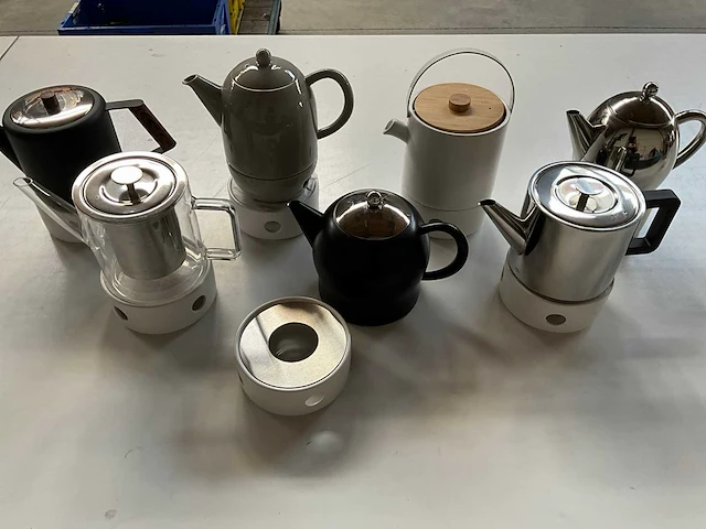 Bredemeijer diverse thee/koffie kannen met warmhouder (7x) - afbeelding 1 van  13