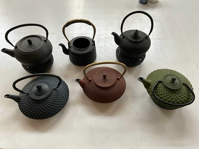 Bredemeijer gietijzeren thee potten (6x) - afbeelding 1 van  14
