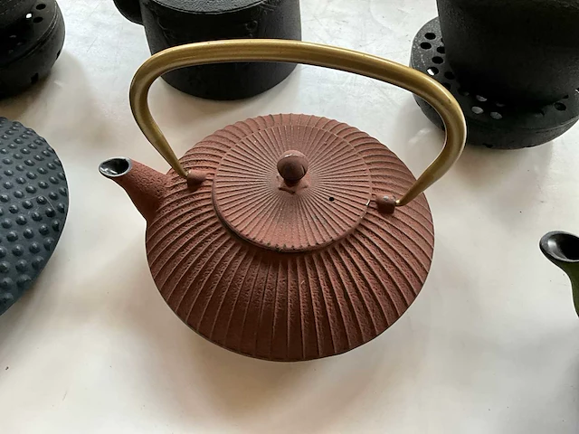 Bredemeijer gietijzeren thee potten (6x) - afbeelding 9 van  14