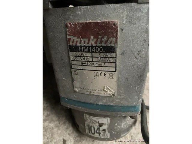 Breekhamer makita hm1400 - afbeelding 2 van  2