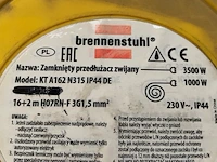 Brennenstuhl verlengkabel in muurhaspel - afbeelding 2 van  2
