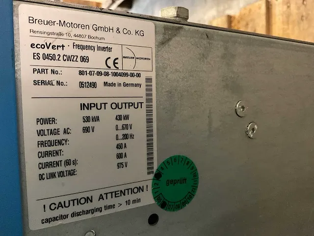 Breuer-motoren ecovert es 0450.2 frequentieregelaar - afbeelding 7 van  7