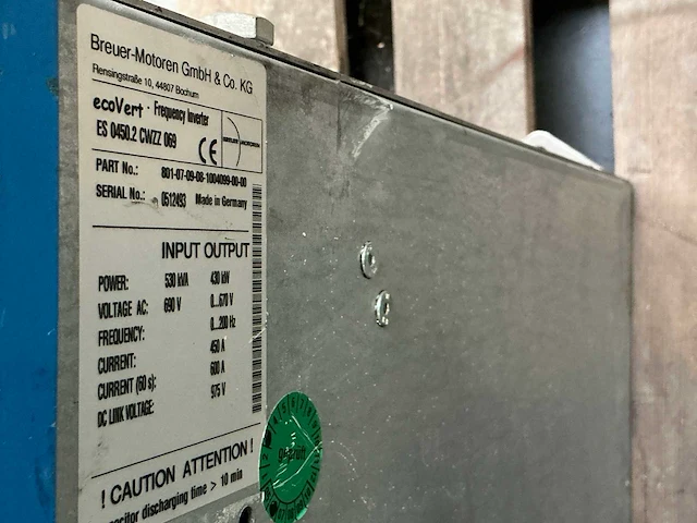 Breuer motoren ecovert es0450.2 cwzz 069 frequentieregelaar - afbeelding 7 van  8